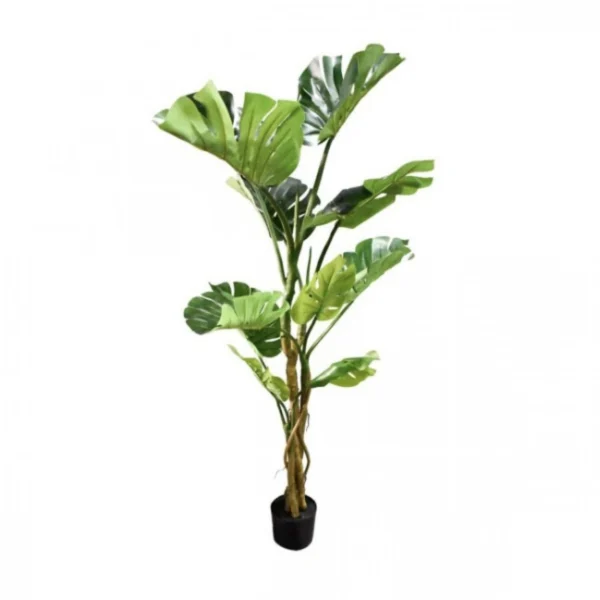 190cm Τεχνητό Διακοσμητικό Φυτό Φιλόδεντρο Σέλουμ σε Γλάστρα
