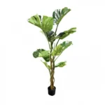 160cm Τεχνητό Διακοσμητικό Φυτό Φιλόδεντρο Σέλουμ σε Γλάστρα