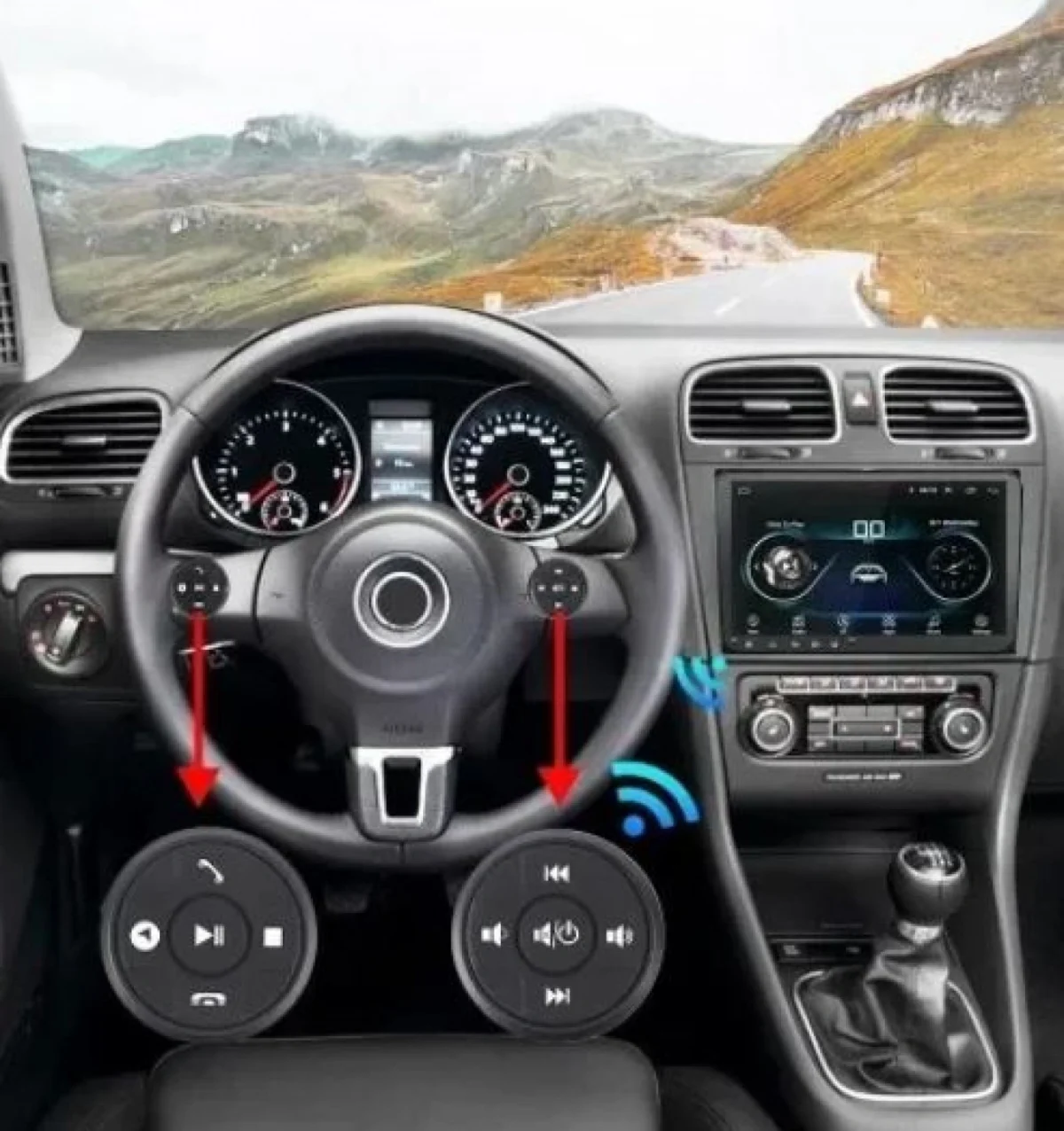 Ασύρματο Χειριστήριο Τιμονιού Αυτοκινήτου με Bluetooth - Smart Remote