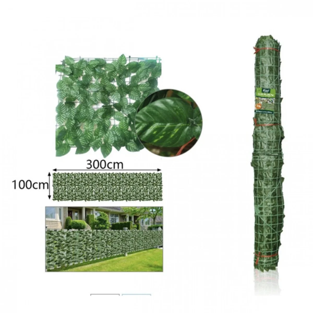 100x300cm Συνθετική Φυλλωσιά σε Σχάρα Πλαστική 2902409