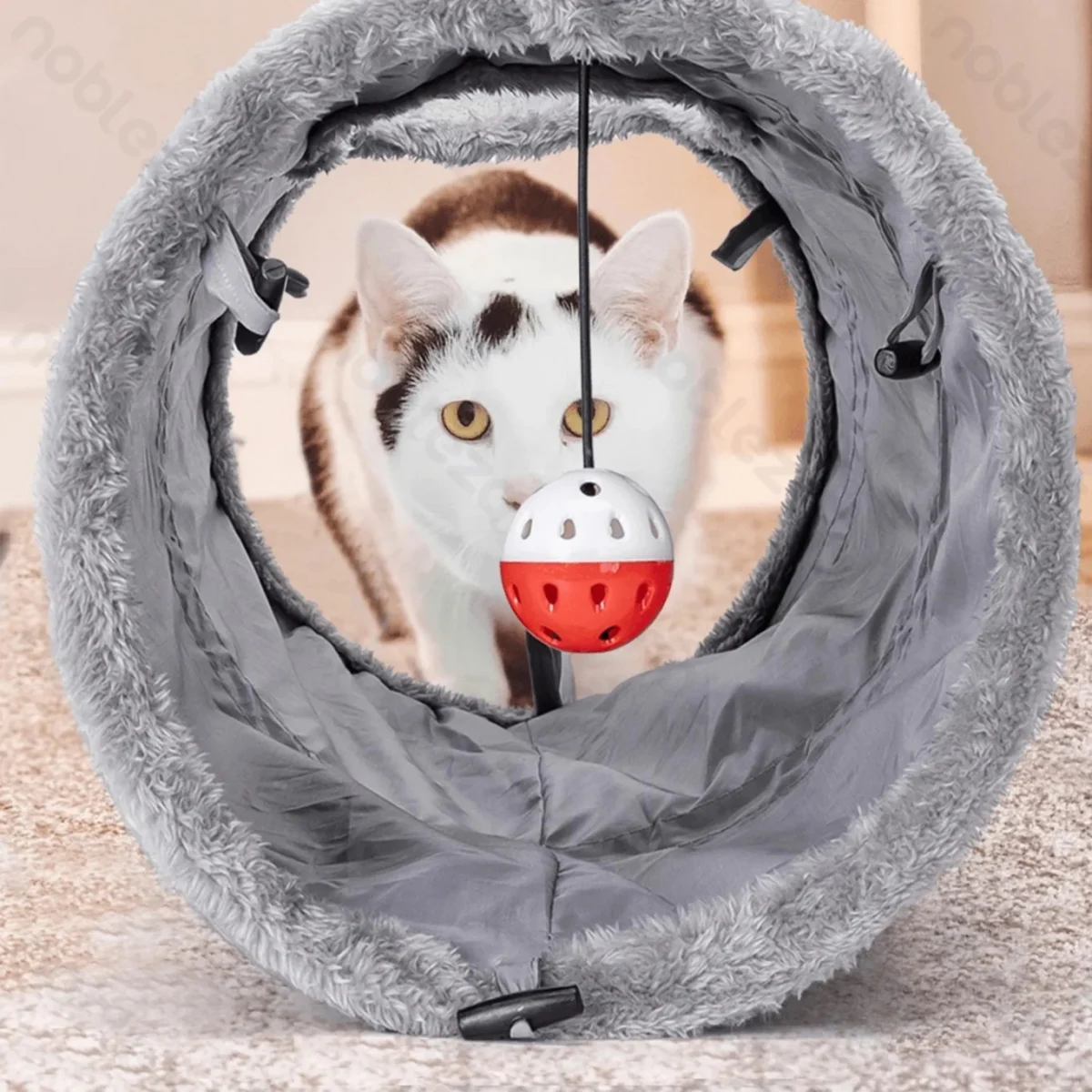 Σήραγγα Τούνελ για Κατοικίδια από Μαλλί Προβάτου – Σχήμα Ι 60x25cm