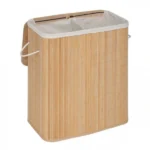 Καλάθι Απλύτων 2 Θέσεων 100L 52x32x63cm Bamboo
