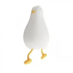 LED Νυχτερινό Φωτάκι Πάπια Ξαπλωμένη – Ρυθμιζόμενη Φωτεινότητα 3 Επιπέδων, Επαναφορτιζόμενο Φωτιστικό Σιλικόνης για Βρέφη, Παιδιά, Υπνοδωμάτια & Γραφεία