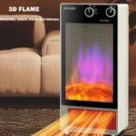 Ελεύθερη Σόμπα Αερόθερμο με Ρεαλιστική Φλόγα Τζακιού – 1800W