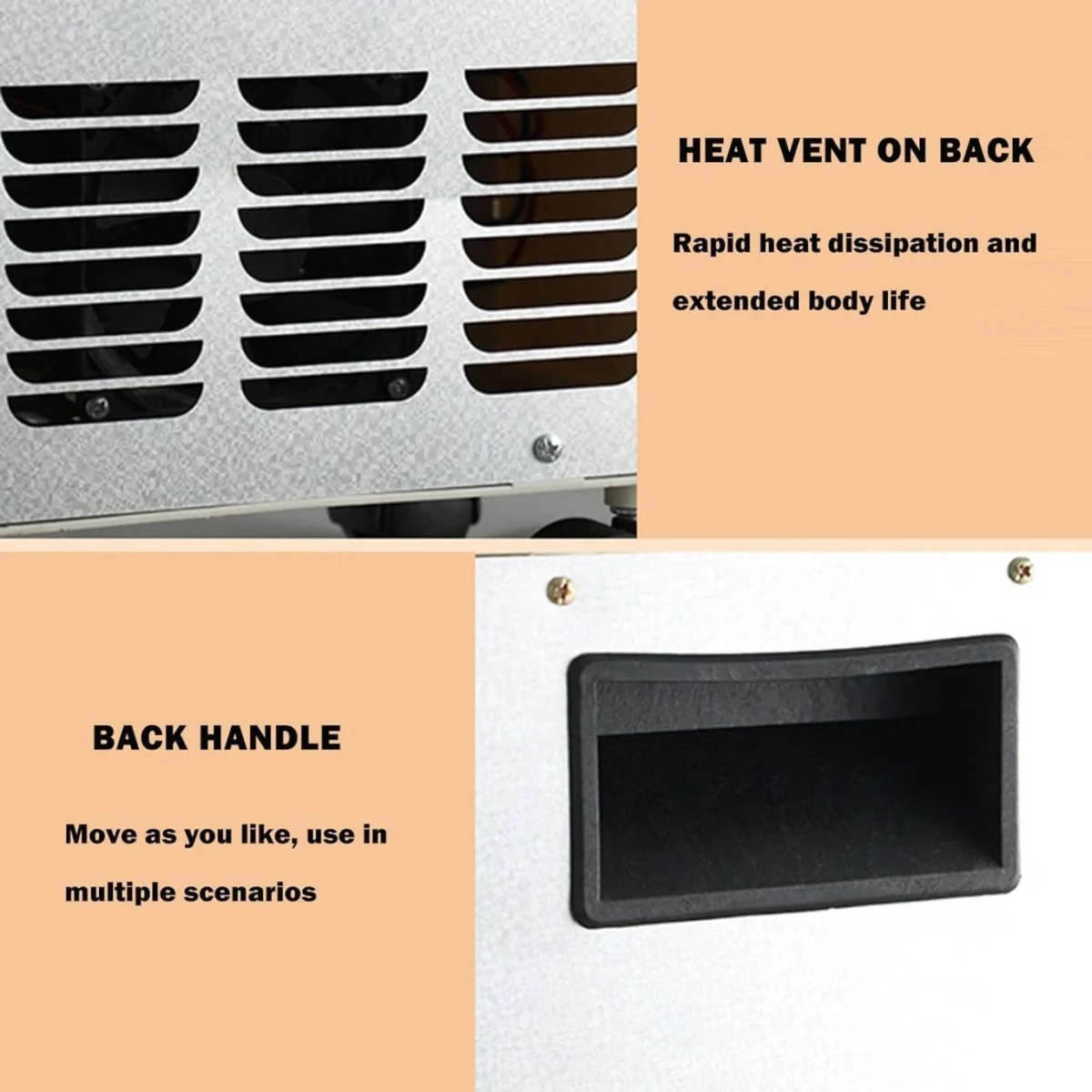 Ελεύθερη Σόμπα Αερόθερμο με Ρεαλιστική Φλόγα Τζακιού – 1800W