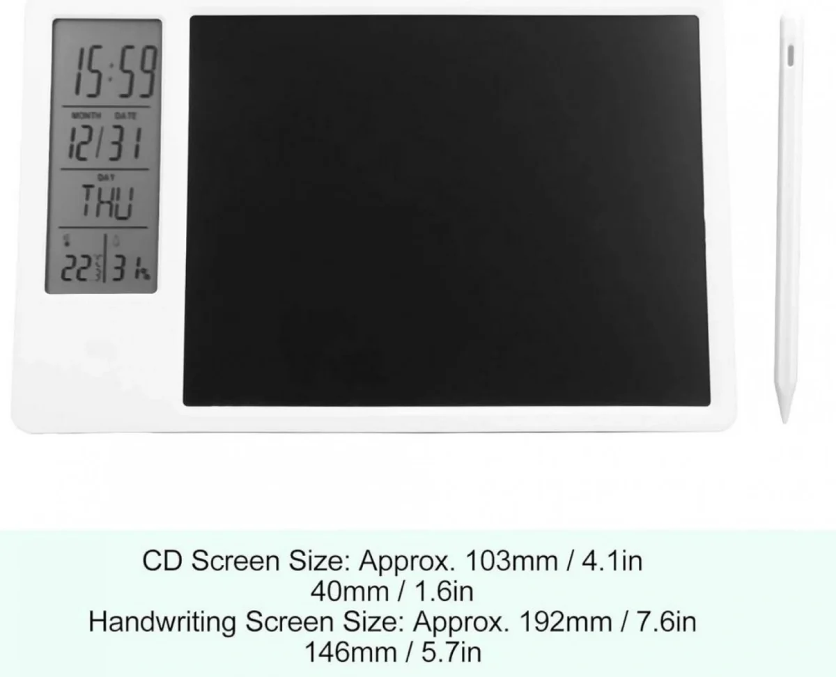 LCD Ηλεκτρονικό Ημερολόγιο με Λειτουργία Υπενθύμισης LCD Οθόνη