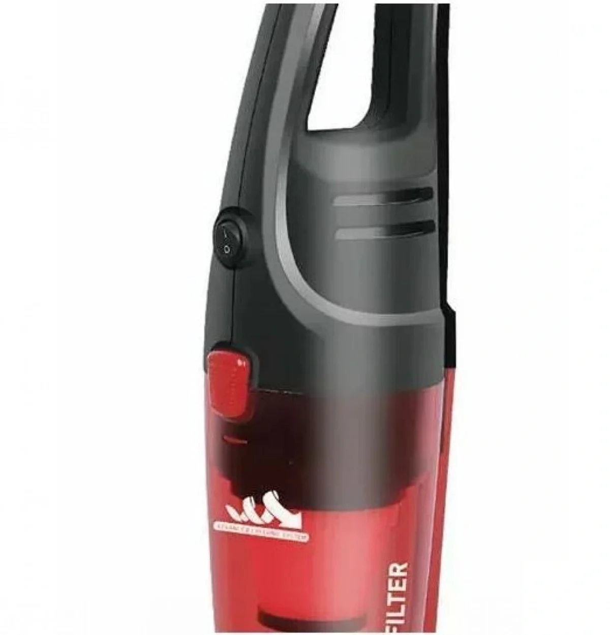 Ηλεκτρική Σκούπα Stick & Χειρός HOOMEI 600W με Κυκλωνική Τεχνολογία – Κόκκινη, 1L