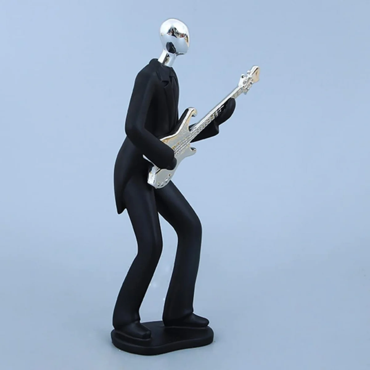 Διακοσμητική Φιγούρα Πολυρητίνης "Κιθαρίστας" Πολυρητίνης 27x9cm Μαύρο