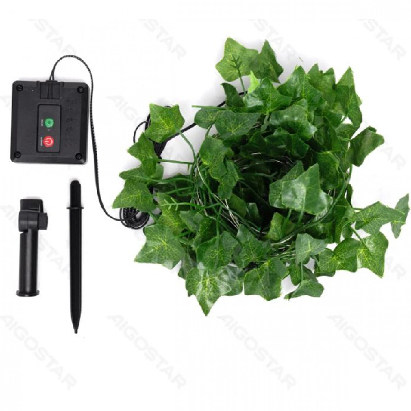 Ηλιακά LED Φώτα Θερμού Λευκού Φωτισμού 2700K με Τεχνητά Φύλλα Κισσού 10m + 2 – Για Εσωτερική & Εξωτερική Διακόσμηση Ηλιακά LED Φώτα Θερμού Λευκού Φωτισμού 2700K με Τεχνητά Φύλλα Κισσού 10m + 2 – Για Εσωτερική & Εξωτερική Διακόσμηση