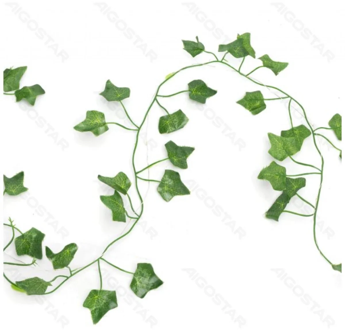 Ηλιακά LED Φώτα Θερμού Λευκού Φωτισμού 2700K με Τεχνητά Φύλλα Κισσού 10m + 2 – Για Εσωτερική & Εξωτερική Διακόσμηση