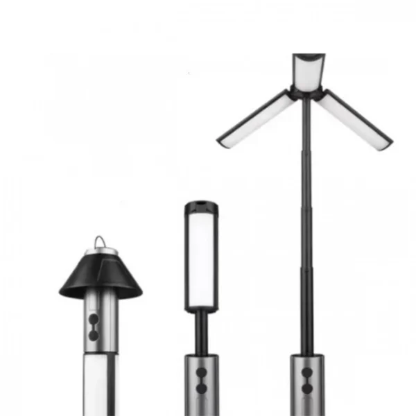 Φορητός Τηλεσκοπικός Προβολέας – Αναδιπλούμενος Φακός LED με 3 Κεφαλές