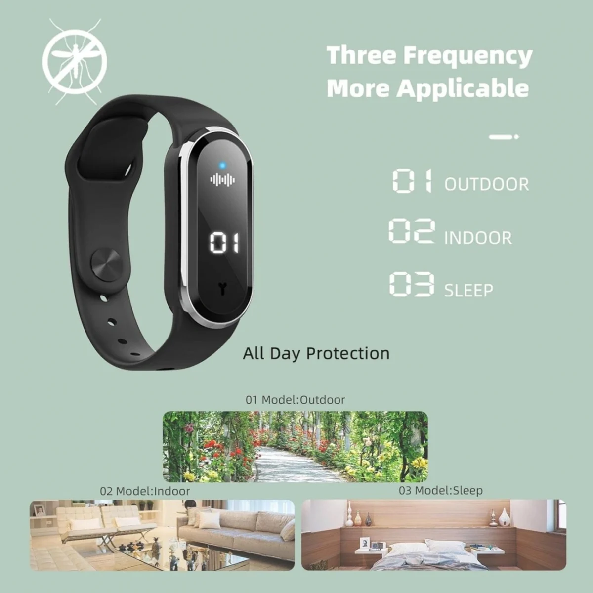 Ρολόι - Απωθητικό Κουνουπιών με Υπέρηχους