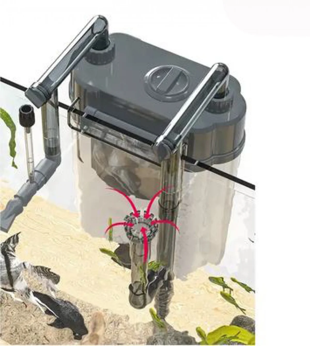 Κρεμαστό Εξωτερικό Φίλτρο Ενυδρείου 7W–500L/H