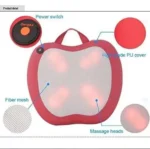 Ηλεκτρικό Μαξιλάρι Μασάζ Shiatsu με Υπέρυθρες Ακτίνες & Περιστρεφόμενες Κεφαλές - Car & Home Intelligent Massage Cushion