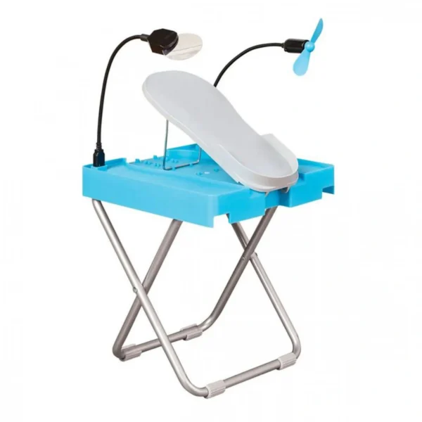 Κιτ Στήριξης Ποδιών για Πεντικιούρ με Ανεμιστήρα & Μεγεθυντικό Φακό LED