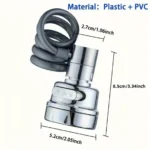 Αποσπώμενο Ντουζάκι Βρύσης με Σπιράλ και 3 Τρόπους Ροής Νερού