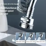 Αποσπώμενο Ντουζάκι Βρύσης με Σπιράλ και 3 Τρόπους Ροής Νερού