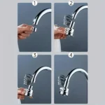 Αποσπώμενο Ντουζάκι Βρύσης με Σπιράλ και 3 Τρόπους Ροής Νερού