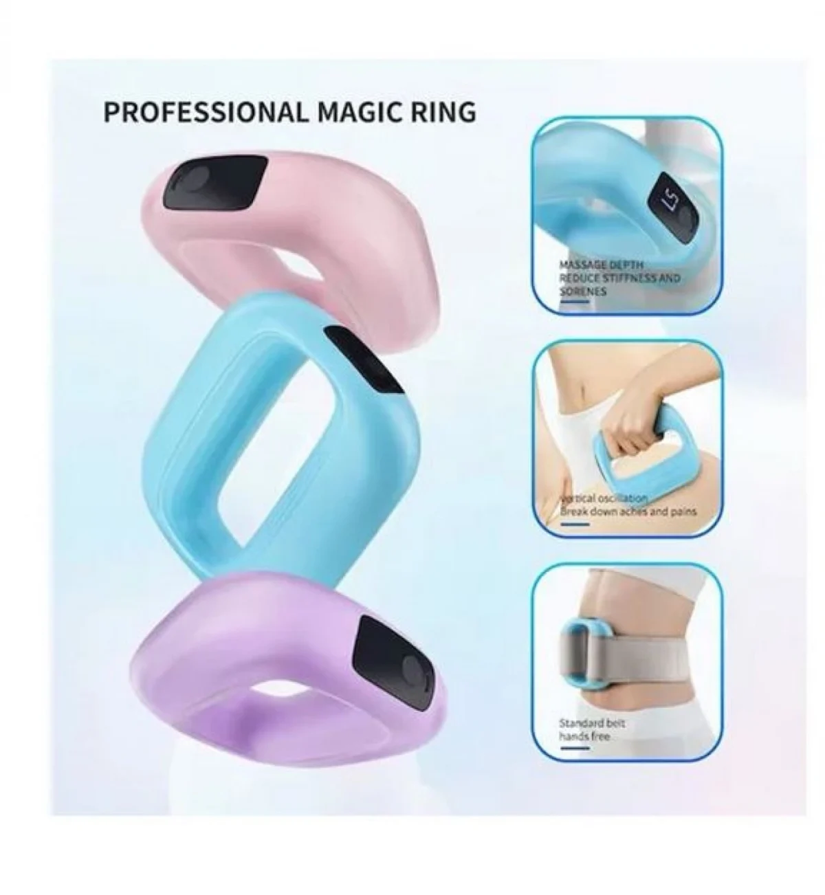 Συσκευή Μασάζ Δαχτυλίδι – Massage Ring - Μπλε