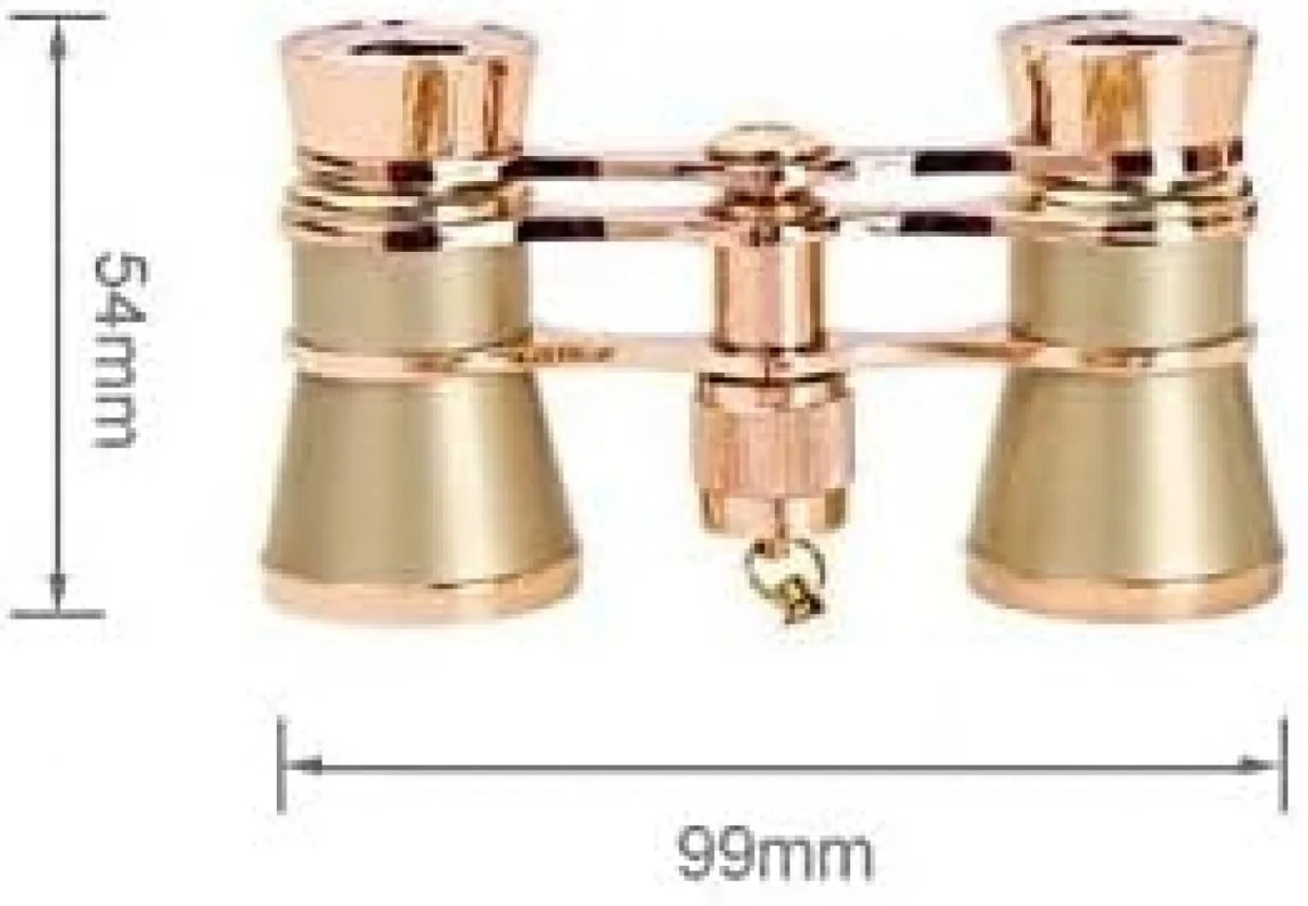 Κυάλια Θεάτρου x3 & Φακό 25 mm με Αλυσίδα