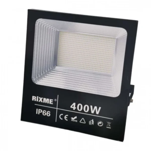 400W Προβολέας LED Αλουμινίου IP66 37x41x7cm Λευκού Φωτισμού - RZ-160