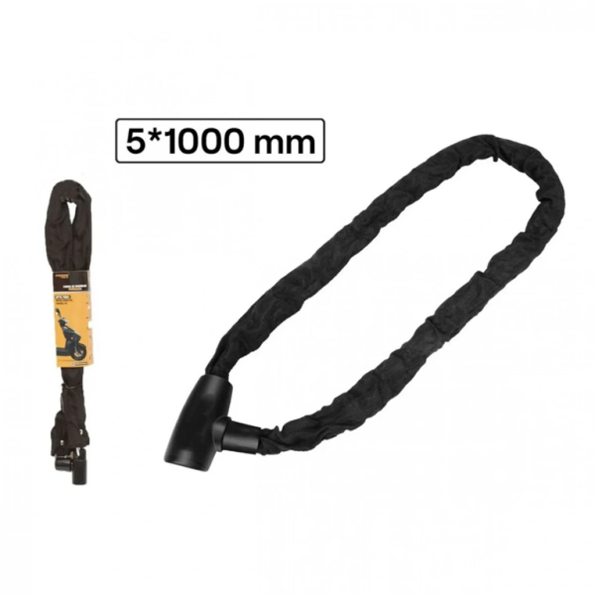 Αντικλεπτική Κουλούρα Μηχανής Ποδηλάτου με Επένδυση Υφάσματος Φ5x1000mm