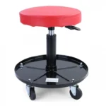 Σκαμπό Πτυσσόμενο με Αποθηκευτικό Χώρο 38x38x38cm απο Faux Δέρμα, Γκρί