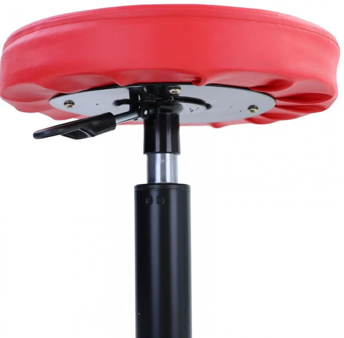 Σκαμπό Πτυσσόμενο με Αποθηκευτικό Χώρο 38x38x38cm απο Faux Δέρμα, Γκρί