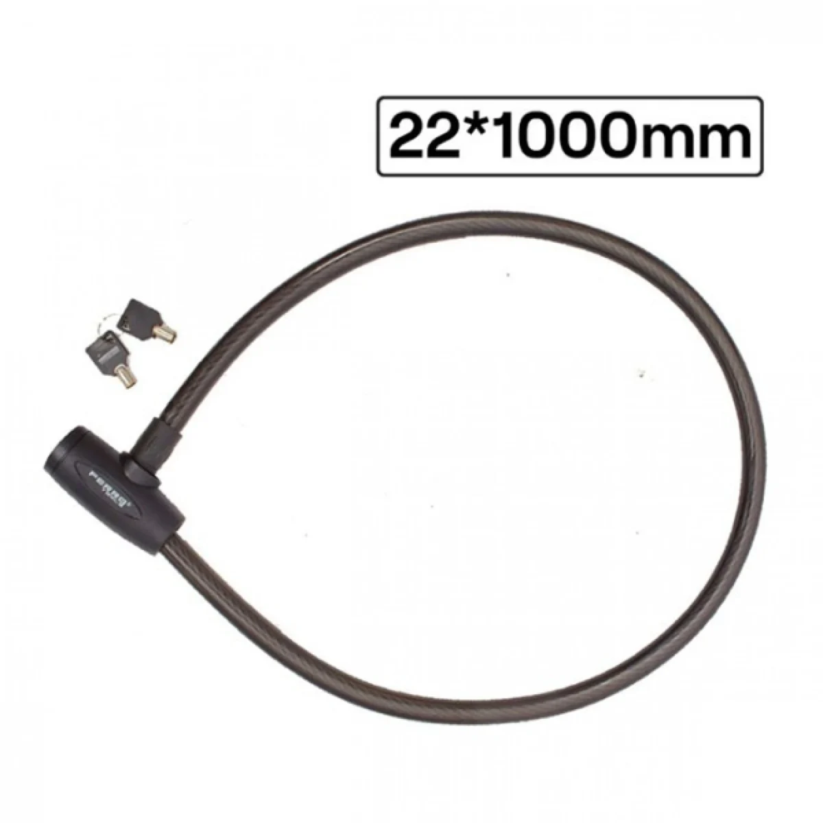 22x1000mm Αντικλεπτική Κουλούρα Μηχανής Ποδηλάτου