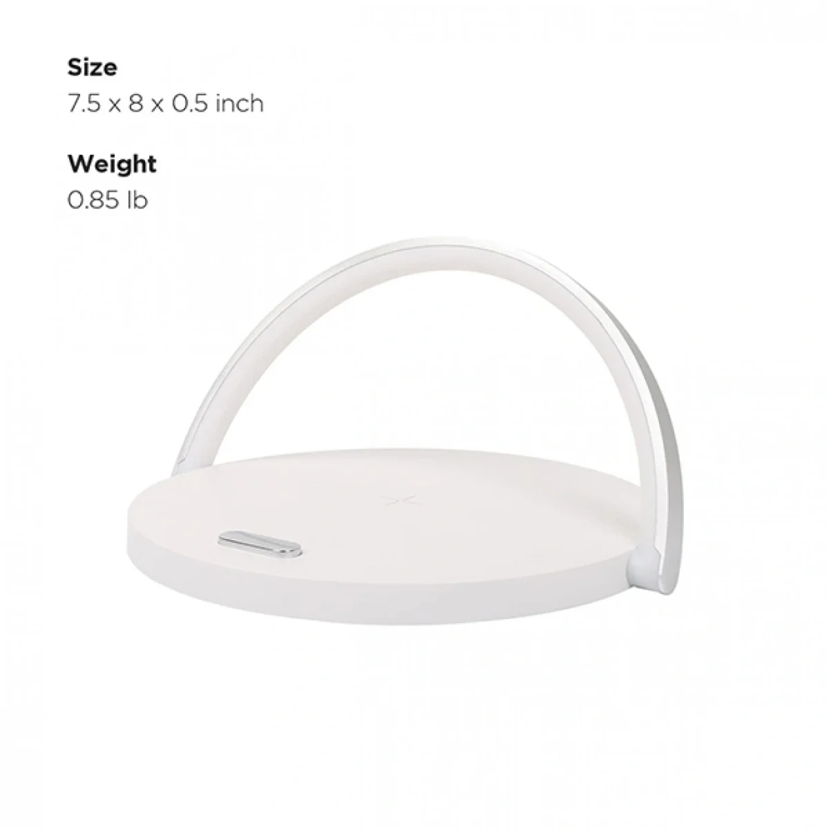 Επιτραπέζιο Φωτιστικό-Απολυμαντής Ασύρματη Βάση Φόρτισης συμβατή με Qi