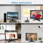 Τηλεχειριζόμενο Εγχρωμο Monitor LCD 13.3" 1366×768 με HDMI VGA AV BNC και θύρα USB