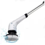 Επαναφορτιζόμενη Ηλεκτρική Βούρτσα Καθαρισμού Μπάνιου με Ρυθμιζόμενη Λαβή – 8 Ανταλλακτικές Βούρτσες Spin Scrubber Brush