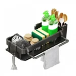 Ράφι Αποστράγγισης Νεροχύτη από Ανοξείδωτο Ατσάλι – Μαύρο