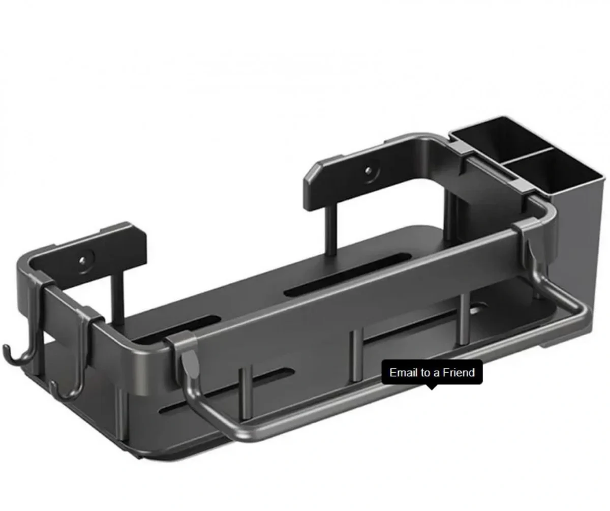 Ράφι Αποστράγγισης Νεροχύτη από Ανοξείδωτο Ατσάλι – Μαύρο
