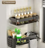 Ράφι Αποστράγγισης Νεροχύτη από Ανοξείδωτο Ατσάλι – Μαύρο