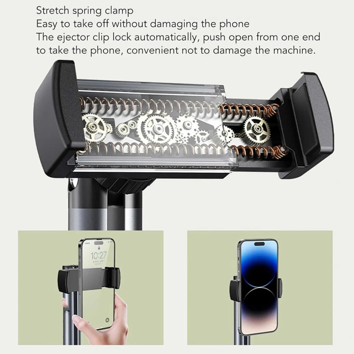 Μεταλλική Επιδαπέδια Βάση Κινητού Handsfree L-01 με Προσαρμοζόμενο Βραχίονα 1.5m