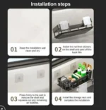 Ράφι Αποστράγγισης Νεροχύτη από Ανοξείδωτο Ατσάλι – Μαύρο