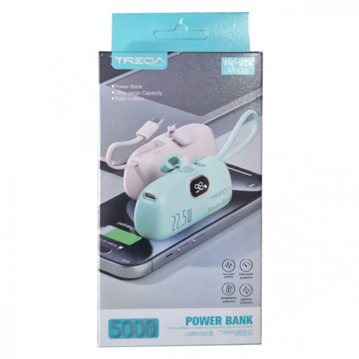 Power Bank γρήγορης φόρτισης 5000mAh 22.5W Treqa TR-974