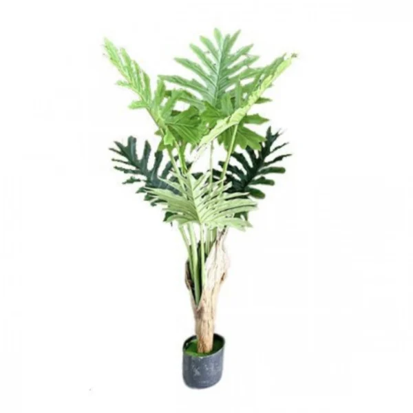 165cm Τεχνητό Διακοσμητικό Φυτό Φιλόδεντρο Σέλουμ σε Γλάστρα - 25978