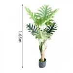 165cm Τεχνητό Διακοσμητικό Φυτό Φιλόδεντρο Σέλουμ σε Γλάστρα - 25978
