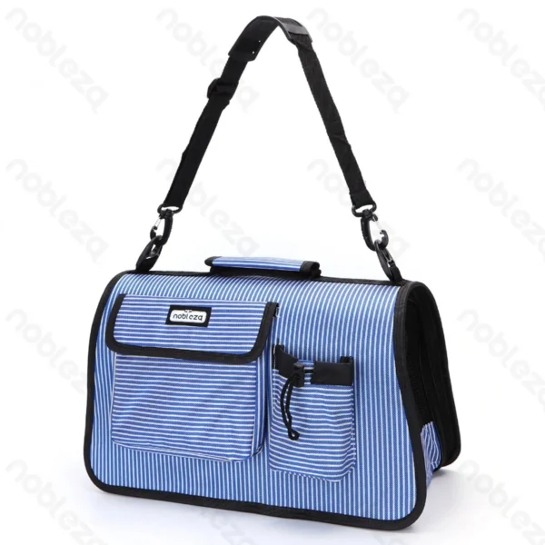 Ανθεκτική Τσάντα Μεταφοράς Κατοικίδιων με Αερισμό – 44.5x26x20cm Γαλάζιο