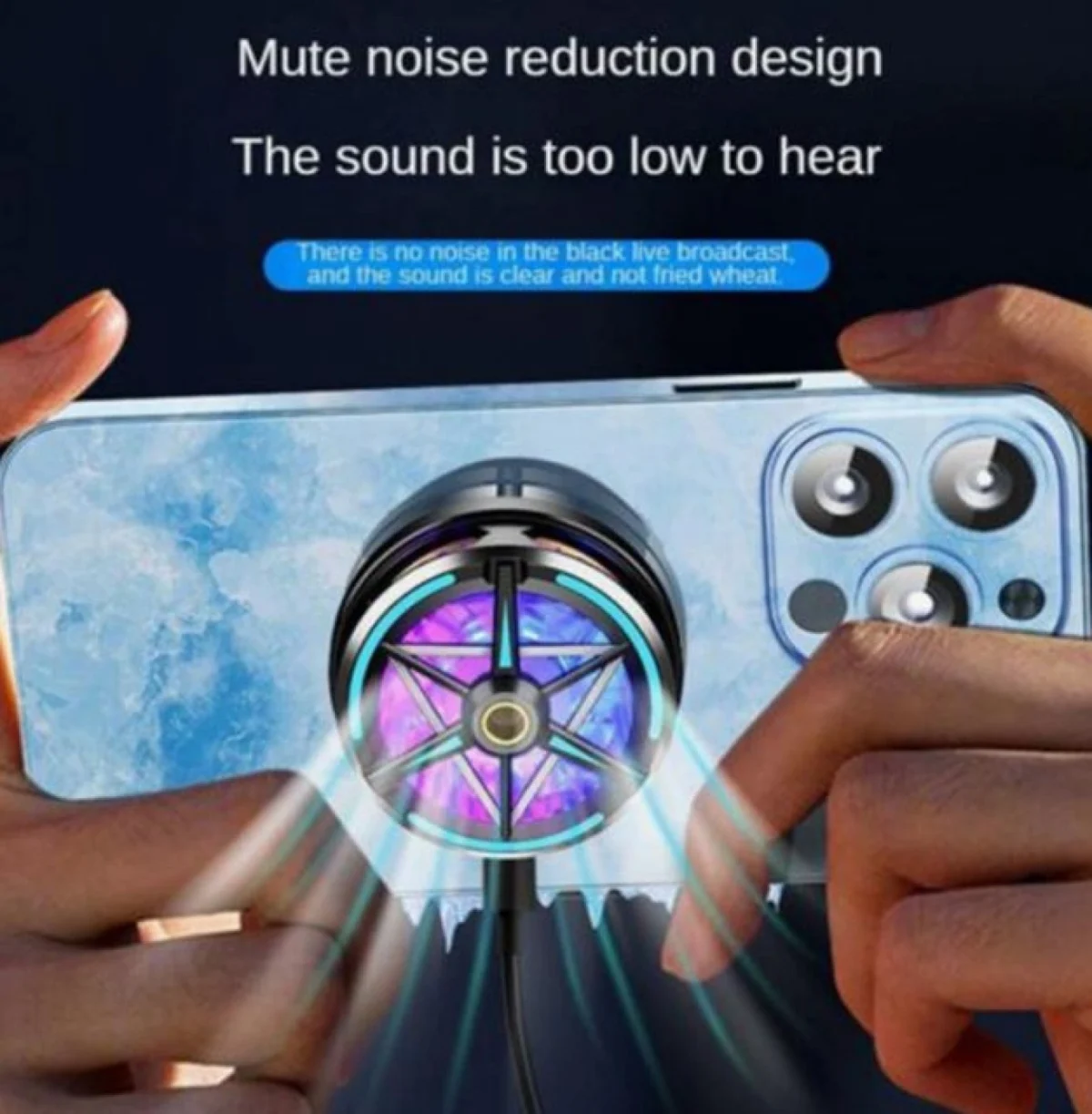 Μαγνητικός Ψύκτης Κινητών Τηλεφώνων S6 με LED RGB Φωτισμό