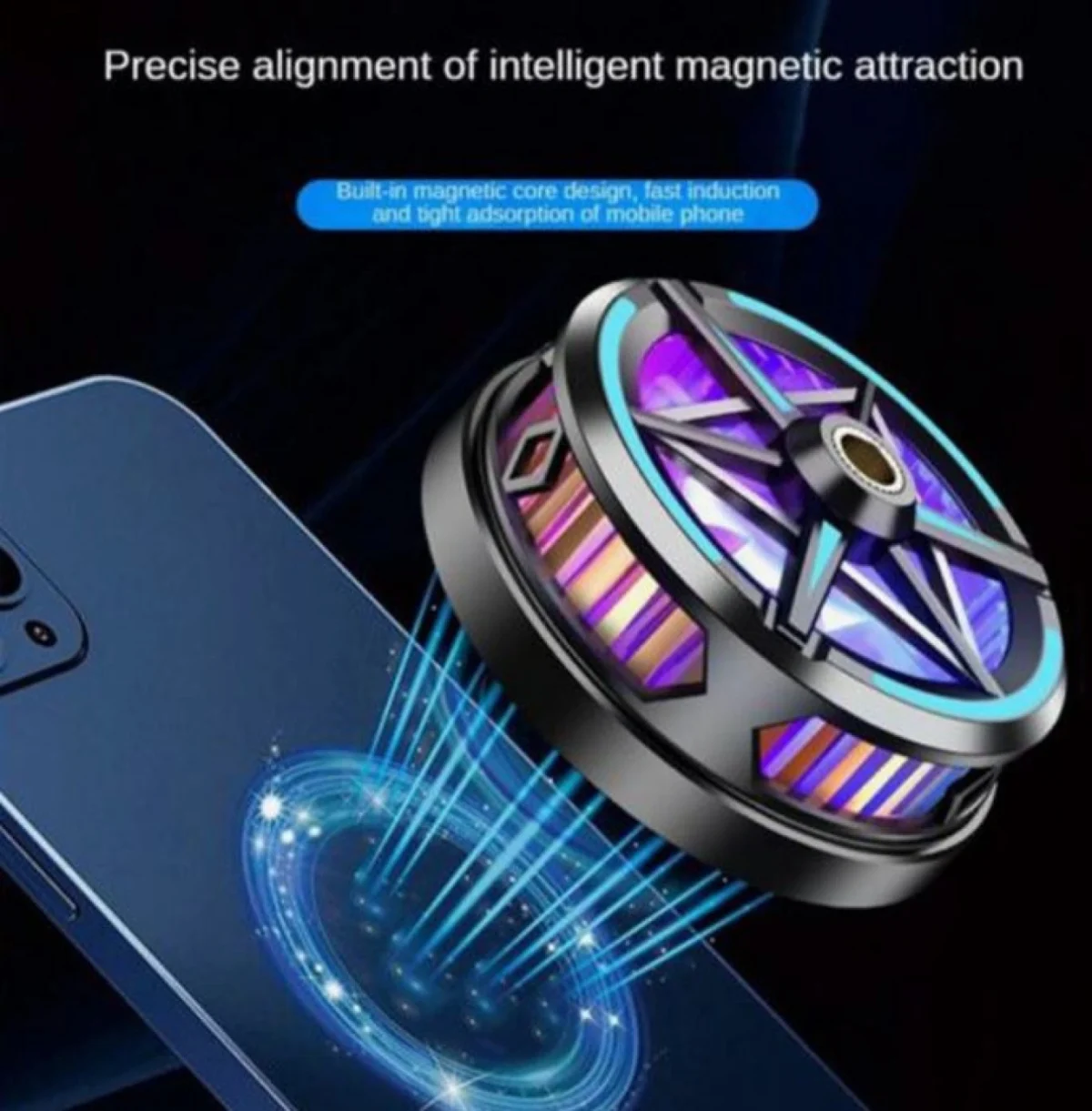 Μαγνητικός Ψύκτης Κινητών Τηλεφώνων S6 με LED RGB Φωτισμό