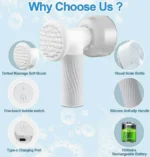 Επαναφορτιζόμενη Βούρτσα Μπάνιου για Κατοικίδια με Δοσομετρητή Σαπουνιού