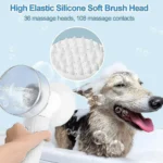 Επαναφορτιζόμενη Βούρτσα Μπάνιου για Κατοικίδια με Δοσομετρητή Σαπουνιού