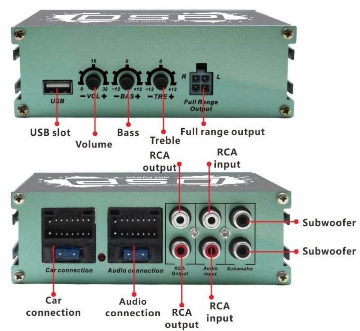 Ενισχυτής Ήχου Αυτοκινήτου 6 Καναλιών 260W DSP με Έλεγχο μέσω APP