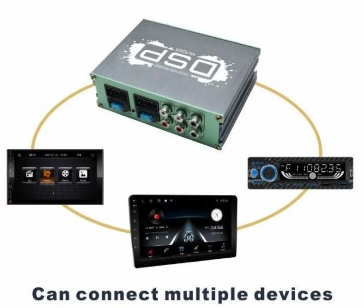 Ενισχυτής Ήχου Αυτοκινήτου 6 Καναλιών 260W DSP με Έλεγχο μέσω APP