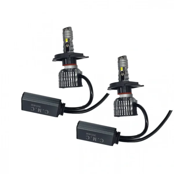 Σετ 2 Λάμπες LED Φώτα Αυτοκινήτου Η4 6500Κ R15 60W FULL CAN BUS