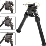 Δίποδο Τουφεκιού Ρυθμιζόμενου Ύψους 6-9” V8 360 Μοιρών με Ρυθμιζόμενο Σφιγκτήρα Ράγα