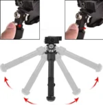 Δίποδο Τουφεκιού Ρυθμιζόμενου Ύψους 6-9” V8 360 Μοιρών με Ρυθμιζόμενο Σφιγκτήρα Ράγα